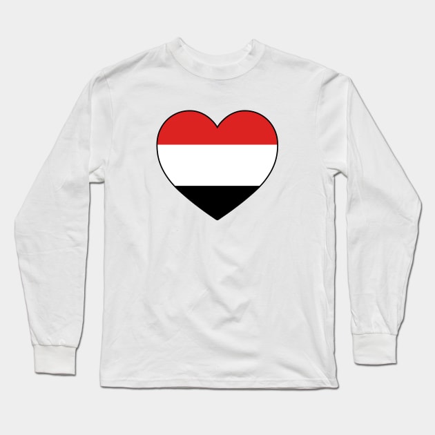 Heart - Yemen Long Sleeve T-Shirt by Tridaak